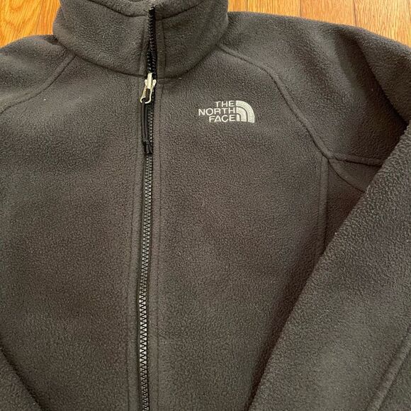 The North Face Women’s Fleece Jacket Size Small Charcoal Gray Full Zip Outdoor - Picture 3 of 11